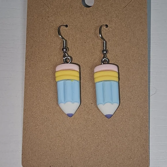 Colorful‎ Pencil Earrings