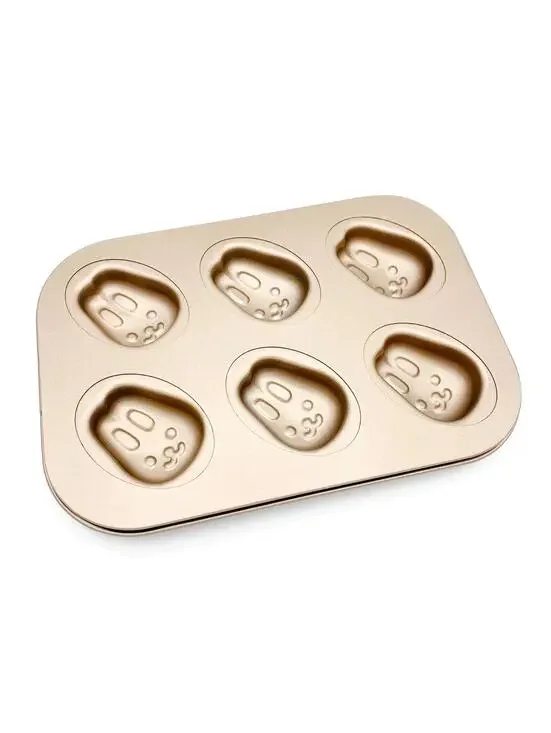 Mini Bunny Cake Pan Cute Little Easter Rabbit Cupcake Cake Mold, 6 Hold, New
