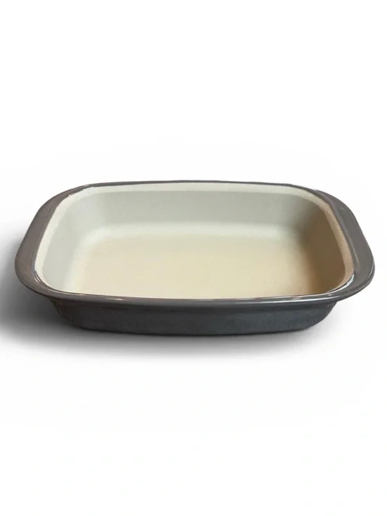 Pampered Chef Stoneware Gray Rectangle Baker 1421 Rectangle Small 6x9”