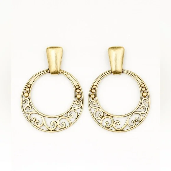 ⚜️❤️‍🔥 Elegant Gold Clip-On Earrings 💫