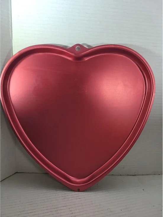 Wilton Model 2105-0816 Heart Shaped Red Baking Pan Cookie Cake Mold