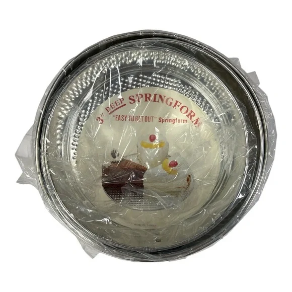 New Lot Of 3 Springform Pans 3