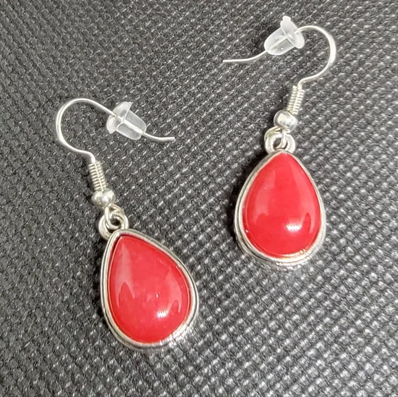 Synthetic Red Coral Gemstone Earrings‎ 2/$15 3/$20 4/$25