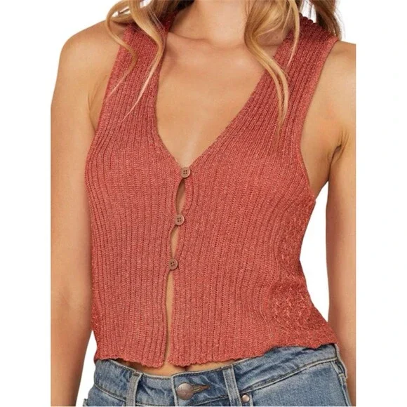 Free People Women's Seascapes Knit Vest