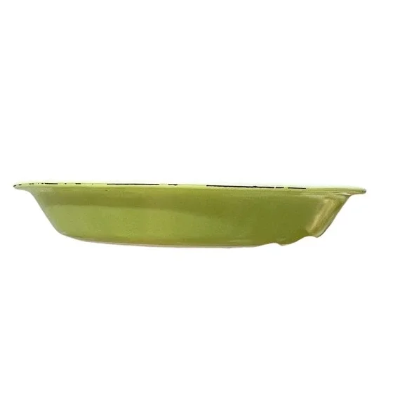 Vintage Pyrex Lime Green Opal Glass Pie Plate Round Baking Dish‎ Made in USA 40