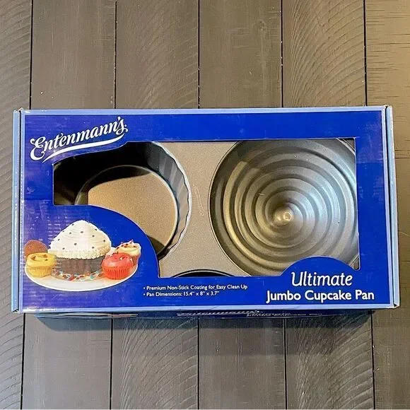 NWT! Entenmann’s, Giant, Non-Stick, Cupcake Pan. 15.4 x 8 x 3.7 inches.