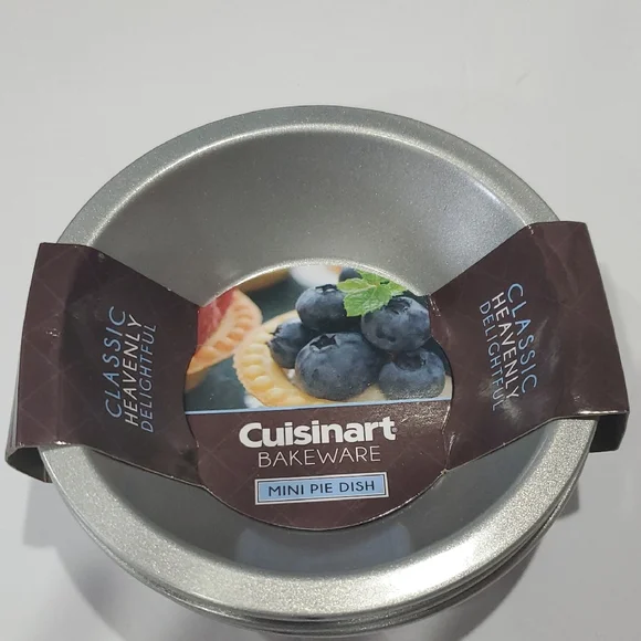 Cuisinart 4-piece Mini‎ Round Pie Dish Set new