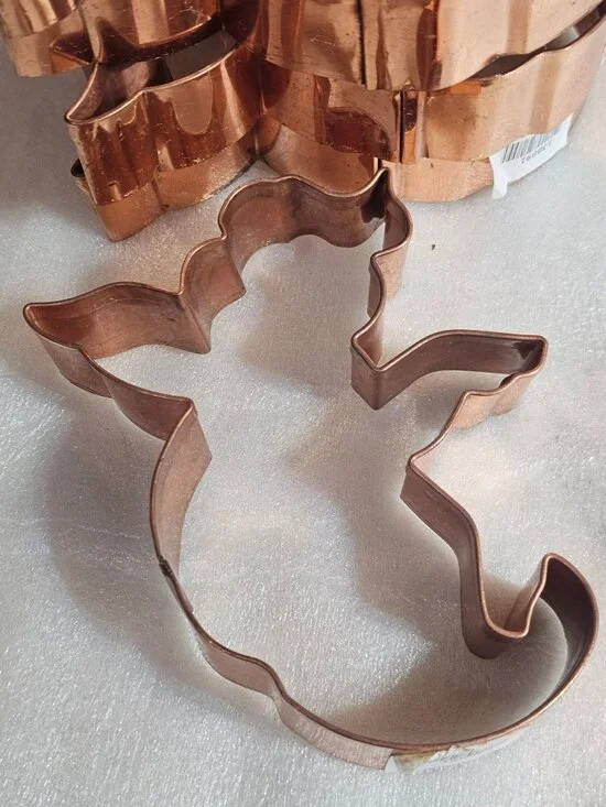 5 Ghost Copper Cookie Cutters rustic craft vintage brass kitchen decor 5