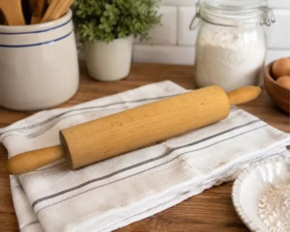 Wooden Rolling Pin Unbranded Weighs 1.25 Lbs.