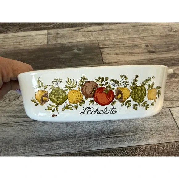 Vintage Corning Ware L'Echalote A-1-B 1 Liter Casserole Dish Vegetables No‎ Lid
