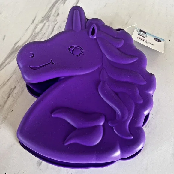 Unicorn Silicone Cake Baking Pan Microwave &‎ Oven Safe Candy Ice Mold BY