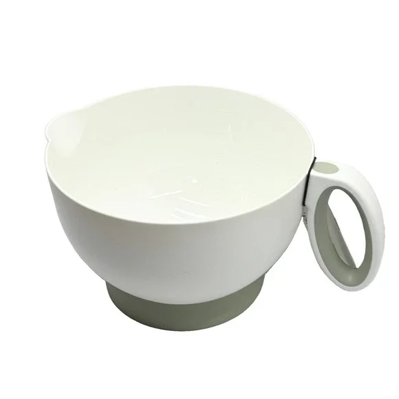 Cuisipro Deluxe Batter Bowl Steady Tilt Base Mixing Bowl White Gray 3 Qt NEW