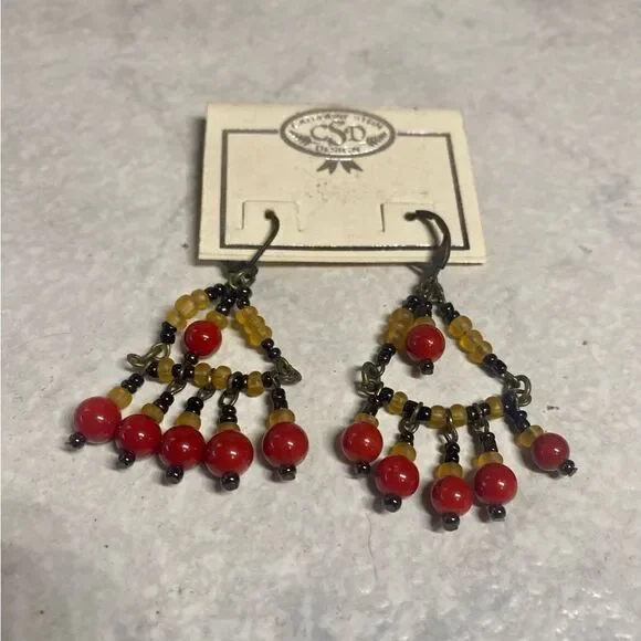 Vintage Catherine Stein Earrings NOS