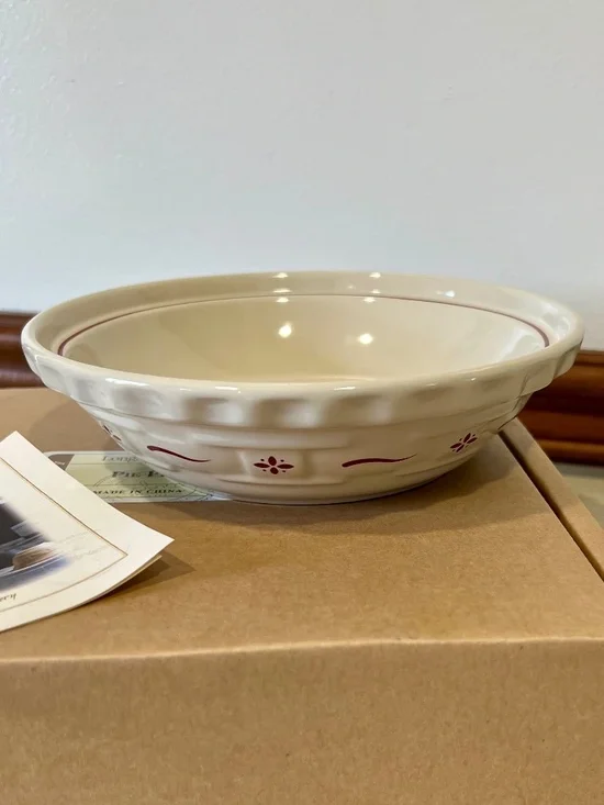 Longaberger Pie Plate 6 inch Red