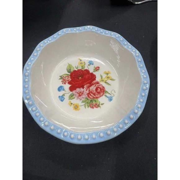 Pioneer‎ Woman  Sweet Rose 5.75  Inch Mini Ceramic Pie Dish