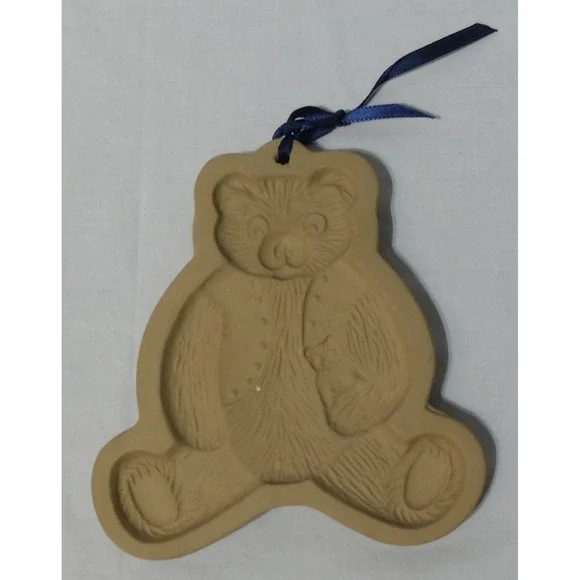Vintage 1984 Brown Bag Cookie Art Teddy Bear Cookie Mold 6-1/4