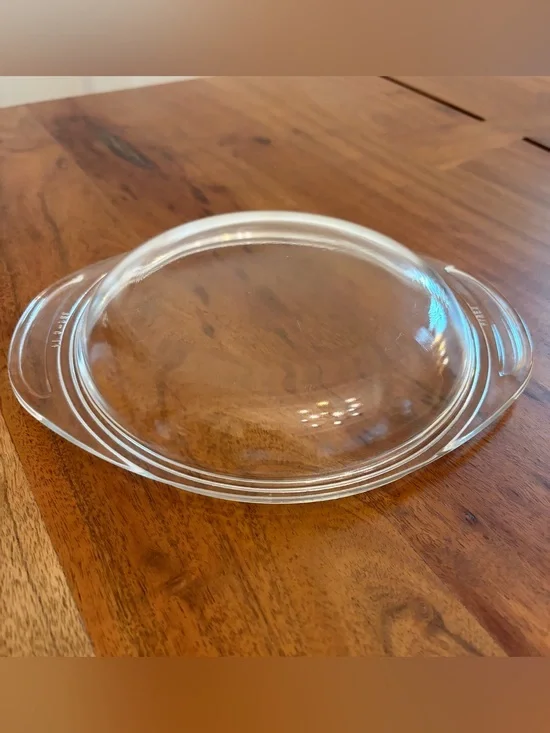 Vintage Pyrex 682-C-14 Clear Glass Casserole LID For 1 Quart Round Dish 6” Inner