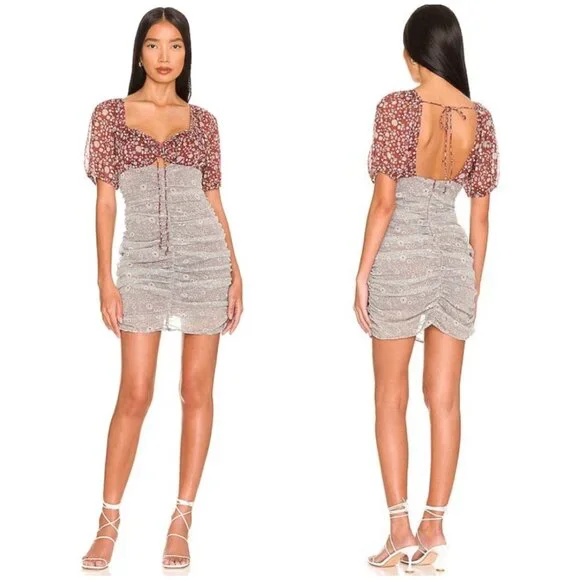 FREE PEOPLE X‎ Revolve Tessa Dress In Grey size S