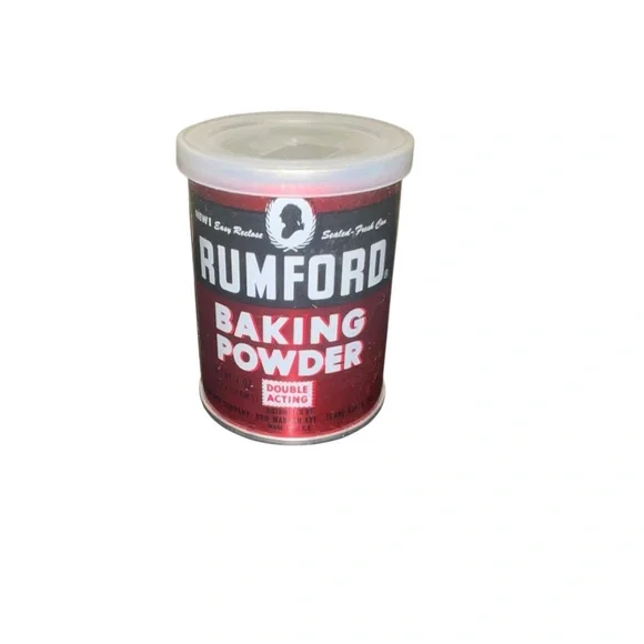 Vintage Rumford‎ Baking Powder 4 oz Empty Tin Made In USA