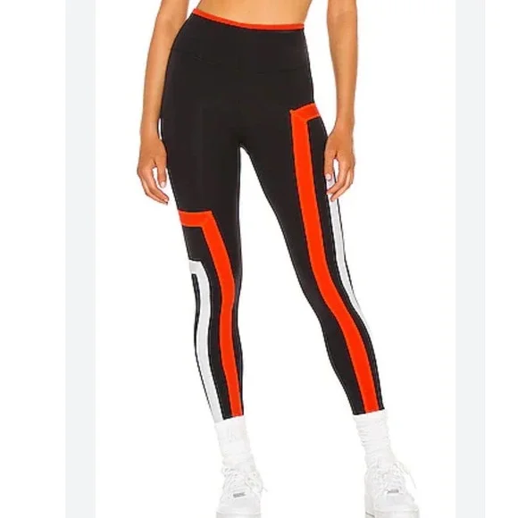 REVOLVE x FREE PEOPLE New Heights Legging in Black Red Stripe Pants Size XS‎