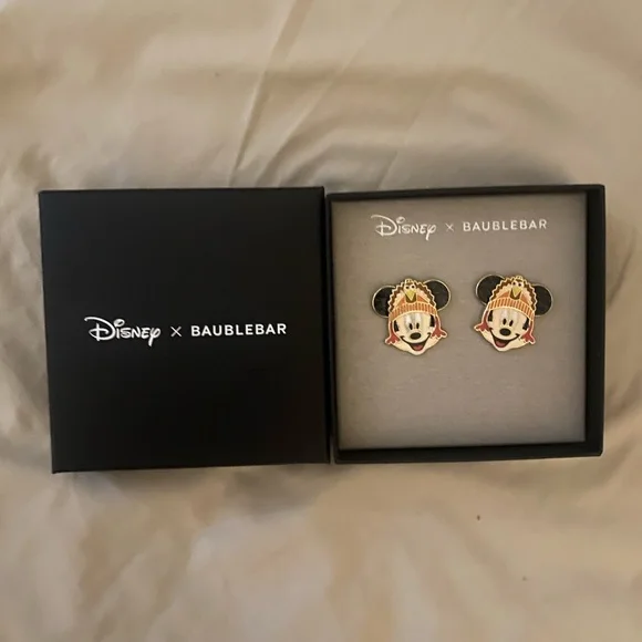 NEW Disney BaubleBar Thanksgiving Mickey Mouse earrings