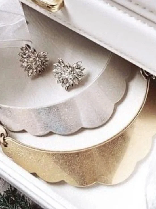 Park Lane ELLIE Silver Crystal Heart Cluster Earrings