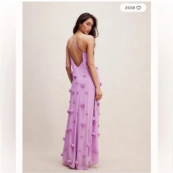 Free People Blossom Bliss Maxi Dress Lavender size 2 NWT