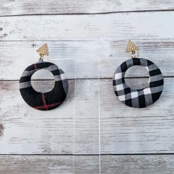 Vintage Earrings For Pierced Ears - Pattered Dangle