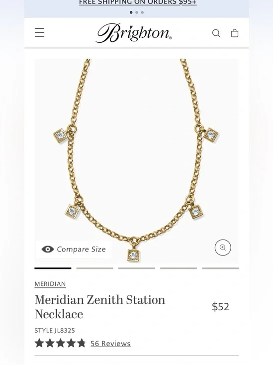Brighton Meridian Zenith Station Necklance NWT!!