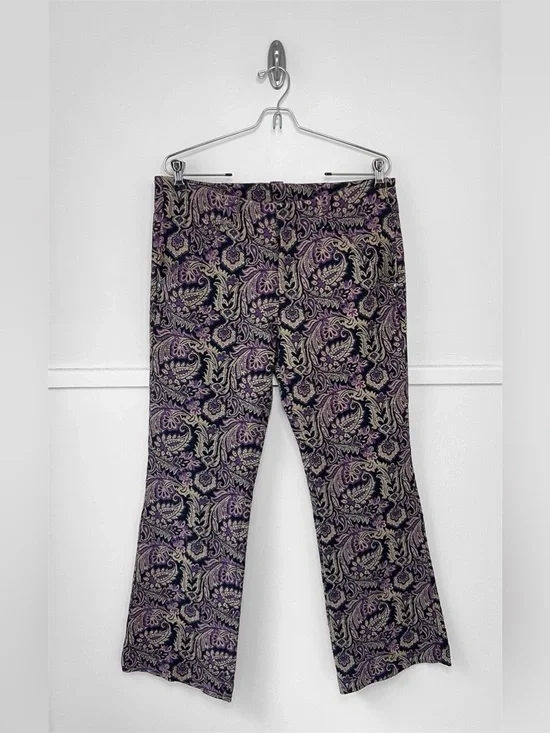 Free People Walker Relaxed Jacquard Pant in Black Combo