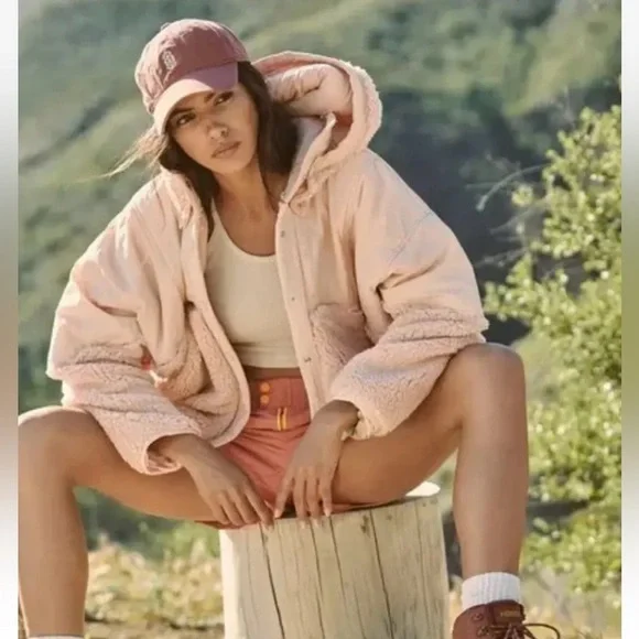 NWOT  Free People Adventure Awaits Fleece Jacket Size XS