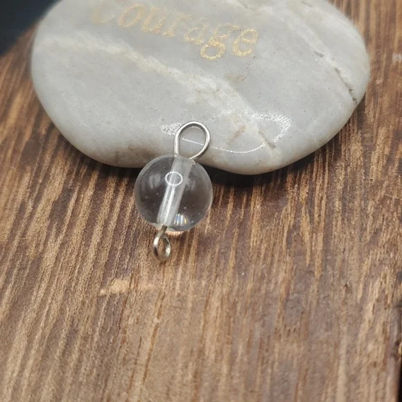 Crystal‎ clear orb pendant
