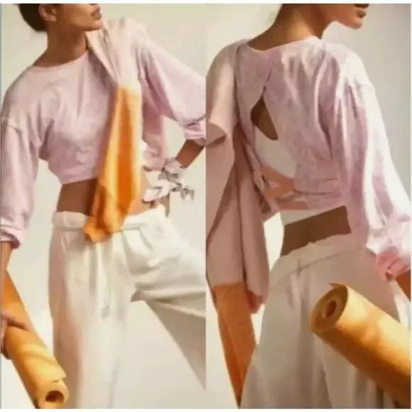 Free‎ People FP Movement Backstage Open Back cropped top