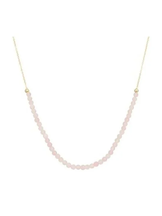 Pink Seed Bead Feminine Necklace