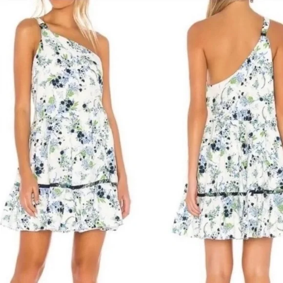 Free People All Mine Ivory floral mini dress size small