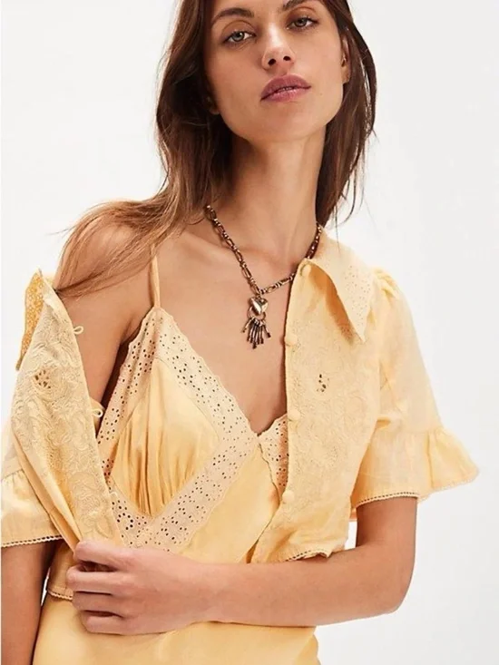 Free People Sweet Tea Bed - Jacket & Midi Dress Set