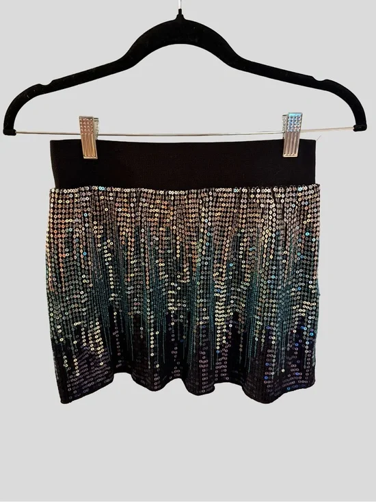 ✨ Stunning Free People Vintage Y2K Ombré Sequin Mini Skirt ✨
