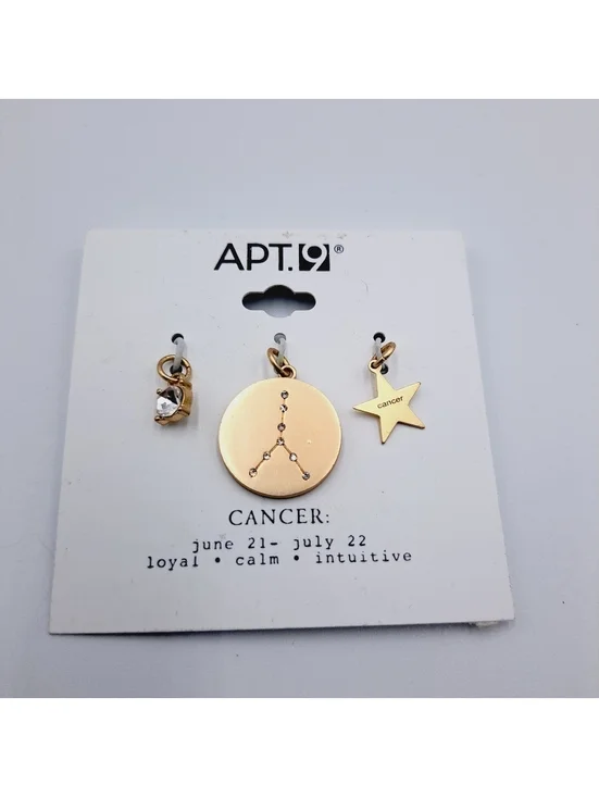 Cancer Zodiac Pendant Charm Set