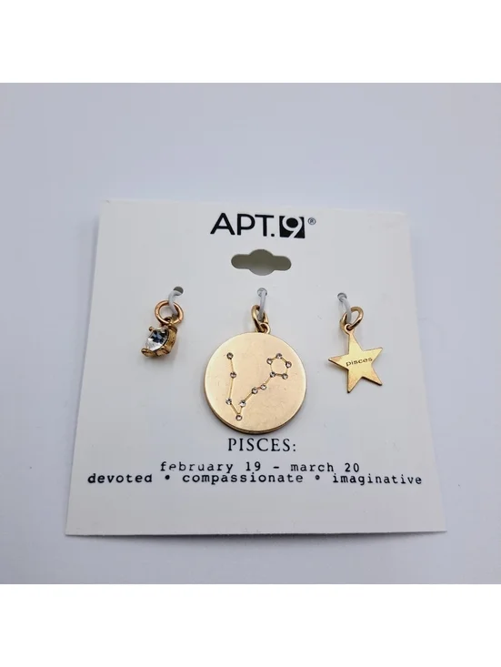 Pisces Zodiac Pendant Charm Set