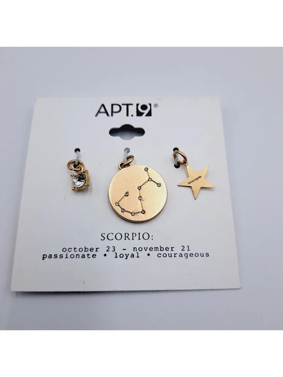 Scorpio Zodiac Pendant Charm Set