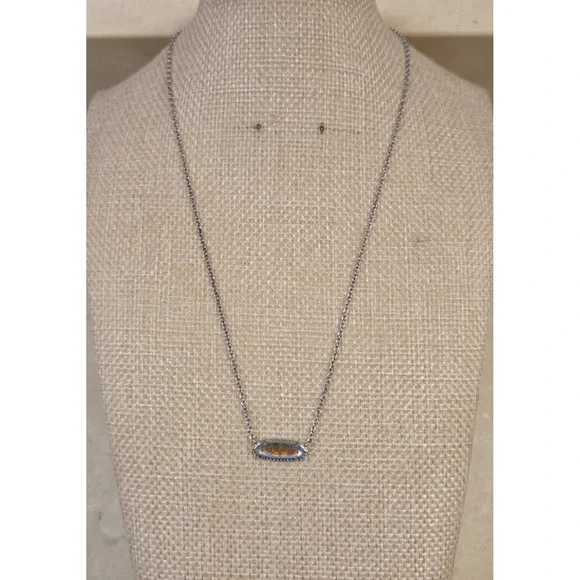 Kendra ScottElisa Statement Short‎ Iridescent Pendant Necklace Adjustable