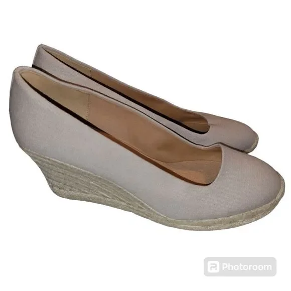 J CREW espadrille wedges size 10