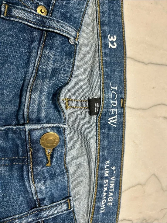 J. Crew medium blue slim straight denim jeans