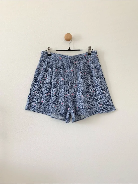 J. Crew Mercantile Blue Floral Summer Shorts US Small