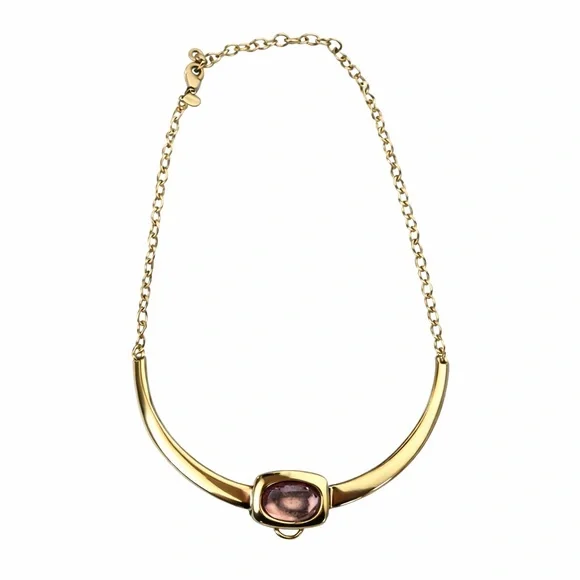 Chico's Gold Necklace with Purple Accent
