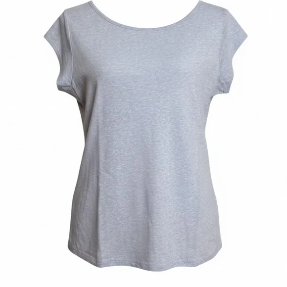 J. Crew Linen Scoop Neck Short Sleeve Tee Top