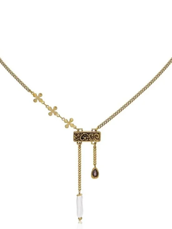 Women TeardropGold Western Gold Plated Wrangler Heart Turquoise Pendant Necklace
