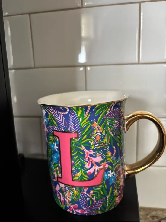 Lilly Pulitzer Initial  “L” Ceramic Mug
