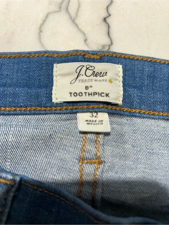 J. Crew Toothpick Skinny Jeans in Medium Blue Denim