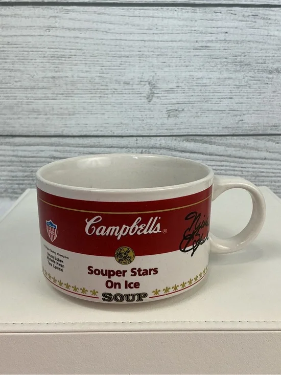 Vintage Campbell's Soup Mugs 1998 Souper Stars On Ice US Figure Skating